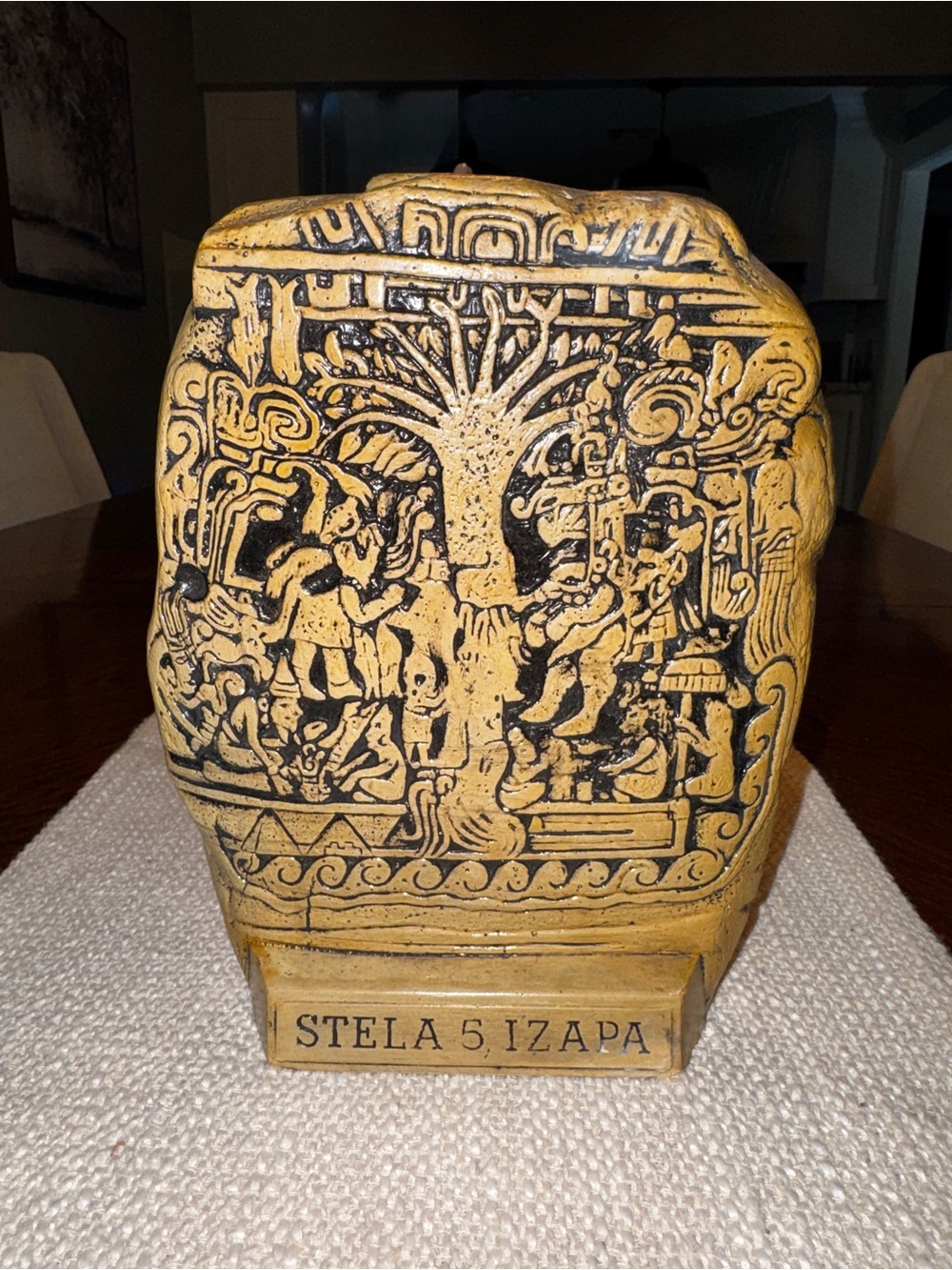 Vintage 1962 Stela 5 Izapa Scripture in Stone 1/10 Scale El Monte LDS Plaque